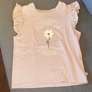 Girls Graphic Tank Top Tee Force Of Nature Size 7/8